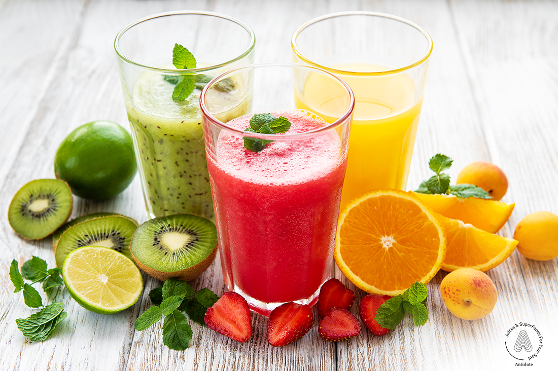 three kinds of fruit or flavour for detox juice weight loss
